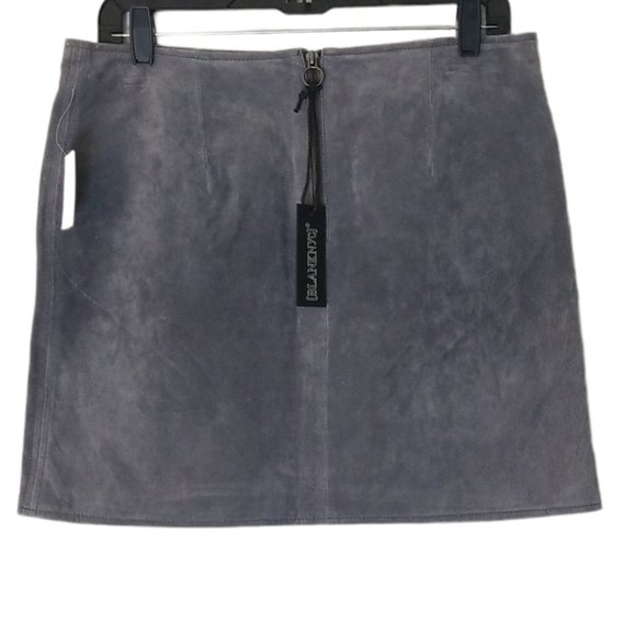 BLANKNYC Gray Suede Leather Lined Miniskirt - Picture 3 of 6